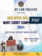 Event Brochure - 2nd Inter College Moot Court Competition (HLC) 2024