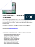 Neural Networks: A Classroom Approach by Satish Kumar: Neuralnetworksaclassroomapproachbysatishkumarpdffre