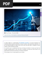 Unlock The Power of AI & Machine Learning For Business Growth