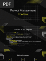 Project Management Toolbox by Slidesgo