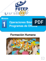 Operaciones Básicas de Programas de Oficina GUIA NO. 1-MODULO NO. 1 FORMACION HUMANA