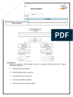 Ficha Del Adjetivo 5° Primaria