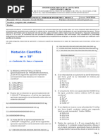 Evaluación General Primer Periodo-Fisica: Nombre Completo Del Estudiante: Fecha