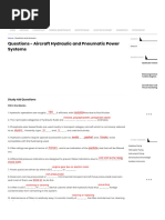 Questions - Aircraft Hydraulic and Pneumatic Power Systems