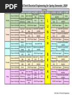 Draft Time Table - Spring 2024