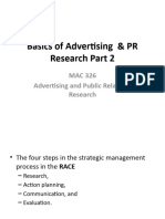 Basics of Advertising & PR Research Part 2