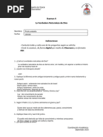 Examen 3 - La Verdadera Naturaleza de Dios