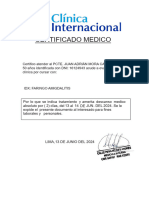 Descanso Medico - Clinica Internacional