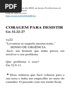 Coragem para Desistir - Sermão