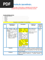 1° Sesión Día 1 Com Leemos para Conocer La Importancia de Los Alimentos Que Benefician Nuestra Salud