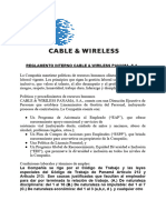 Reglamento Interno Cable & Wireless