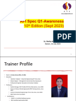 API Spec Q1 (10th Edition) Awareness by Decky Antony Kifta