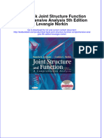 Full Download Test Bank Joint Structure Function Comprehensive Analysis 5th Edition Levangie Norkin File PDF Free All Chapter