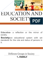 Education and Society