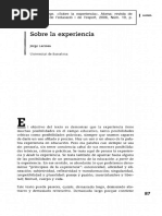 2.sobre La Experiencia - Jorge Larrosa