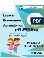 Lectura 14 Iv Ciclo Primaria Saiga y Ajolote