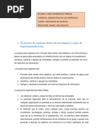 El Proceso de Organizar Dentro de Una Empresa y Tipos