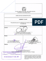 Procedimiento para La Mdificacion de Horarios Institucionales