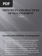 Principles and Practices of Manangement Group 3