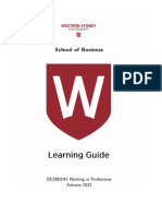 Learning Guide - Working in Professions