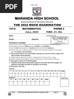 Maranda Mock 2024 Mathematics Paper 2