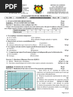 Eval - 4ème - N°1 - Trimestre 1 - 2021 - 2022