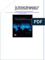 Full Download Test Bank For Strategic Management of Technological Innovation 5th Edition File PDF Free All Chapter