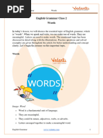 English Grammar Class 2 Words - Learn and Practice - Download Free PDF