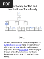 Unit 3.2 Family Conflict and Classification of Rana Family