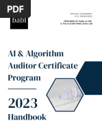 AI Algorithm Auditor Certificate Handbook 1720372190