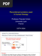 2024 USTH Production de Protéines Recombinantes Médicaments Et Vaccins