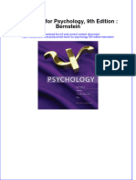 Full Download Test Bank For Psychology, 9th Edition: Bernstein File PDF Free All Chapter