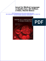 Solution Manual For Medical Language For Modern Health Care, 4th Edition, David Allan, Rachel Basco