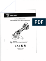 Manual Esmerilhadeira Angular 20V