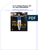 Full Download Test Bank For College Physics, 5th Edition, Alan Giambattista File PDF Free All Chapter