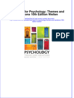 Full Download Test Bank For Psychology: Themes and Variations 10th Edition Weiten File PDF Free All Chapter