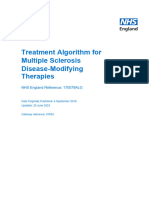 Treatment Algorithm For Multiple Sclerosis Disease Modifying Therapies July 23