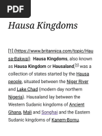 Hausa Kingdoms - Wikipedia