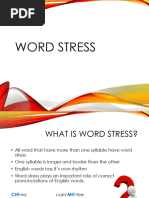 Word Stress