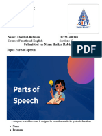 Parts of Speech