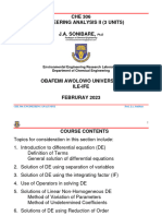 CHE 306 Note 2021 2022 Session Class Presentation February 2023