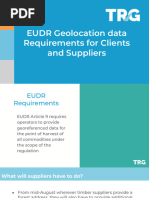 EUDR GIS Requirements Training