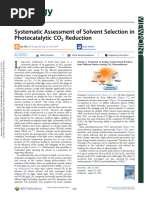 Das Et Al 2021 Systematic Assessment of Solvent Selection in Photocatalytic Co2 Reduction