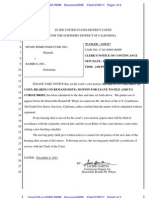 Clerk'S Notice of Continuance New Date: December 16, 2011 TIME: 2:00 PM