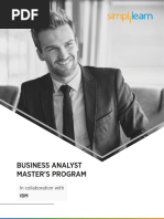 Business Analyst Master's Program in Collaboration With IBM V11 - New