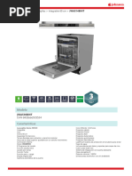 Documentación Técnica Johnson - Lavavajillas - Integrables Grandes (60 CM) - JWAS14BINT - JWAS14BINT - Ficha - Tecnica - #02