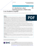 The Use of A UV-C Disinfection Robot in The Routin