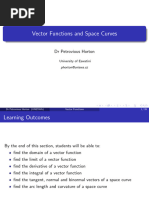 Vector Functions and Space Curves