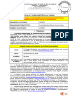 Edital de Pregão Eletrônico 033-2023