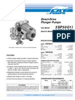 Cat Pump Model 3SP30G1I Parts and Specifications